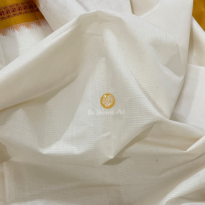 Kanjjvaram Cotton Saree with Silk Border