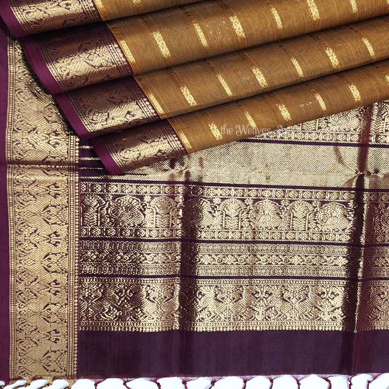 Kattam Vari Kanchi Silk Cotton Sarees