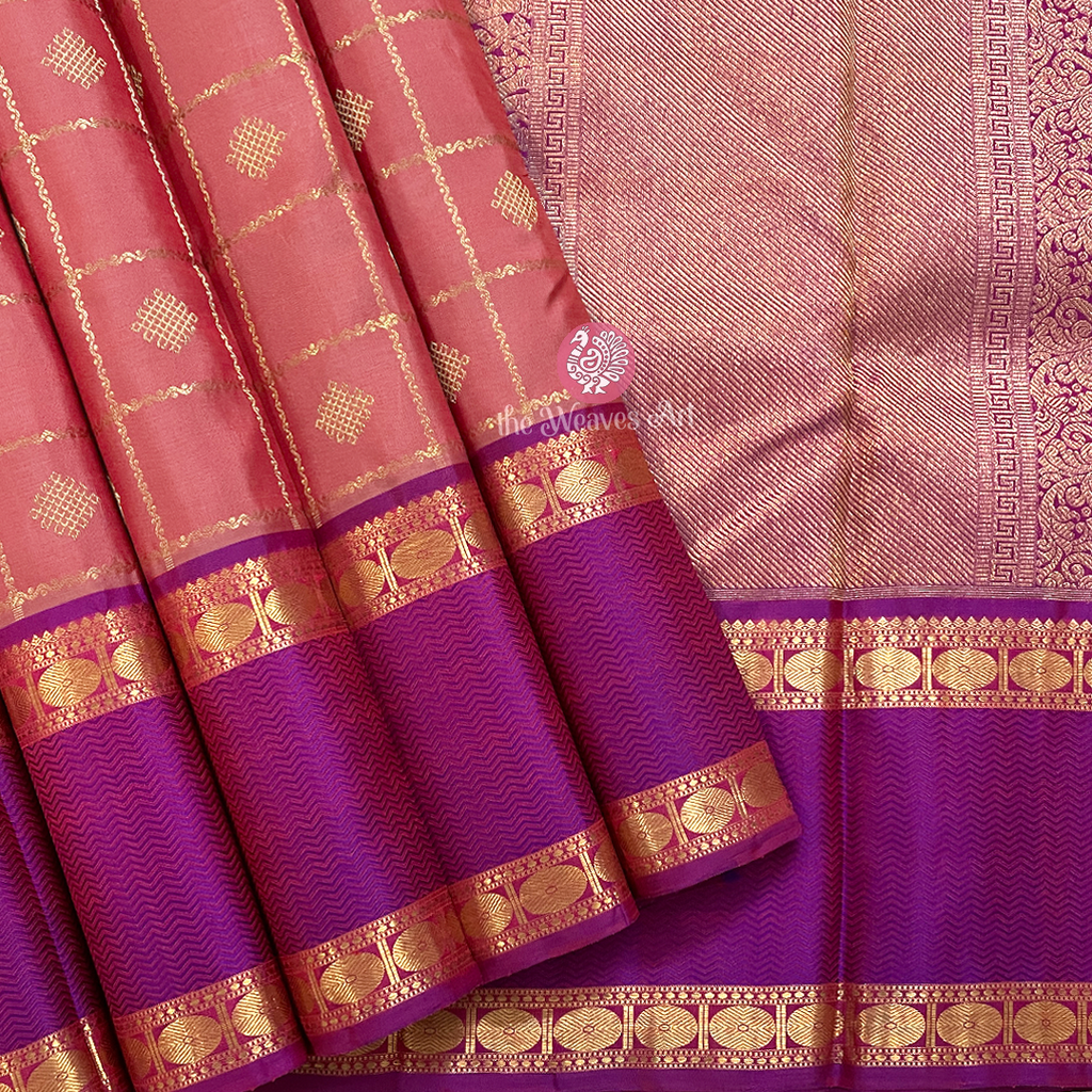 Kolam Kanchipuram Silk Sarees