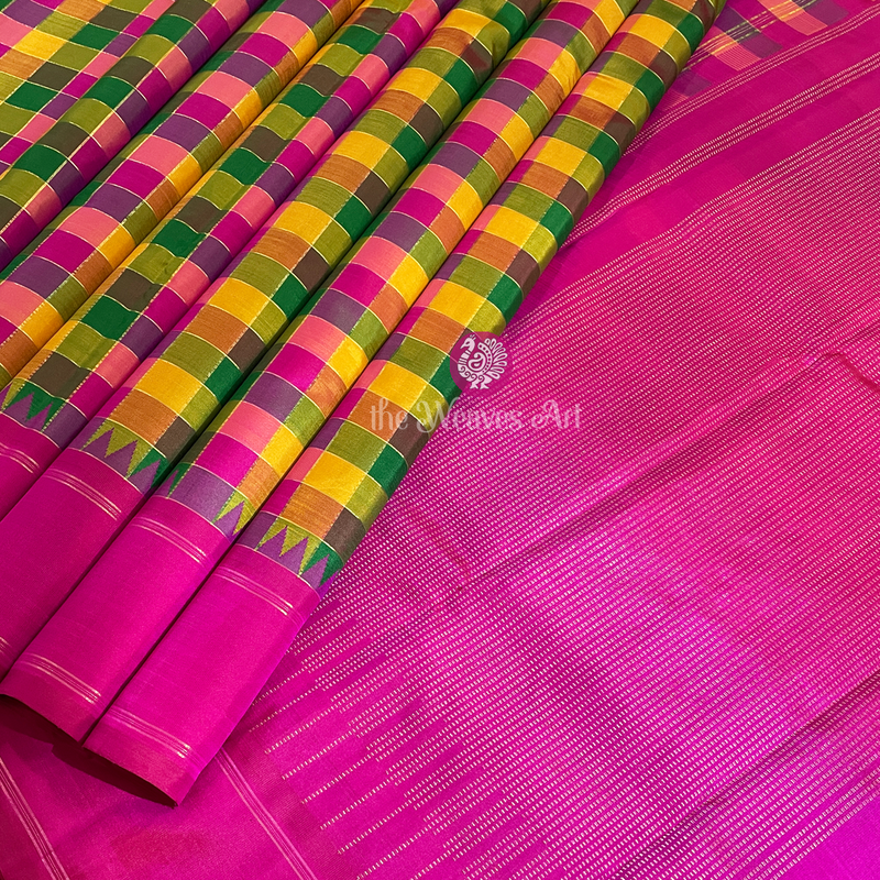 Korvai Palum Pazhamum Pure Zari Saree