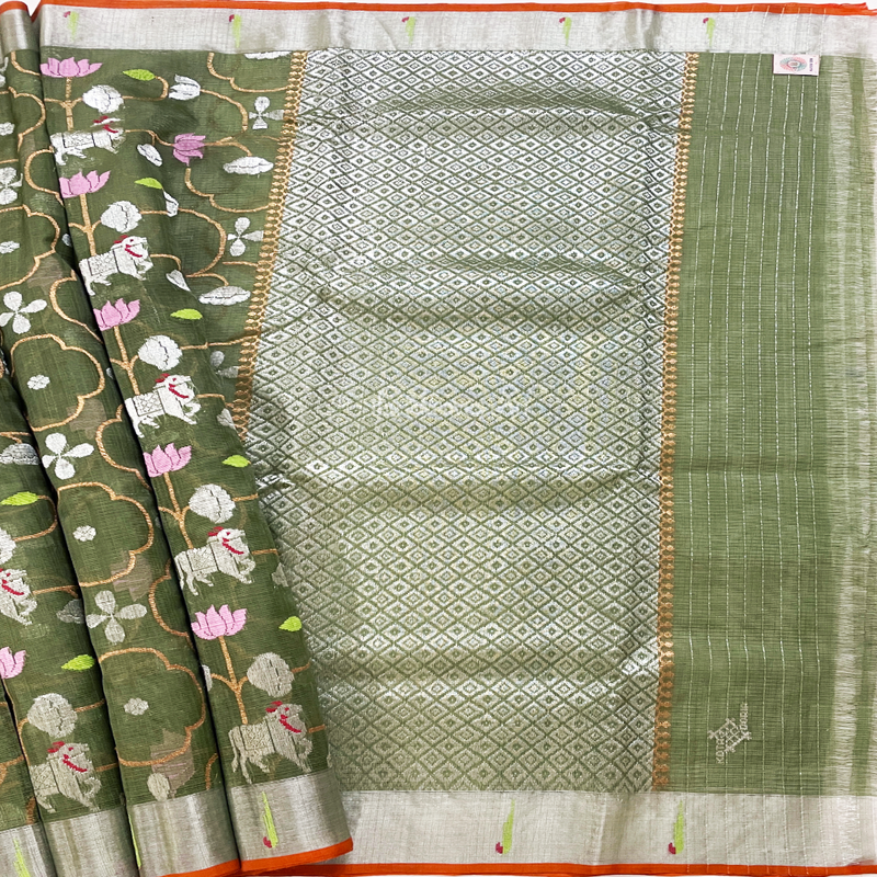 Kota Doria Pure Zari Sarees Online