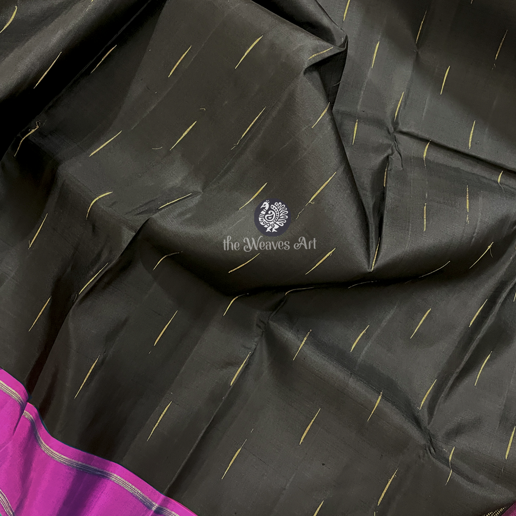 Black Kanjivaram Saree