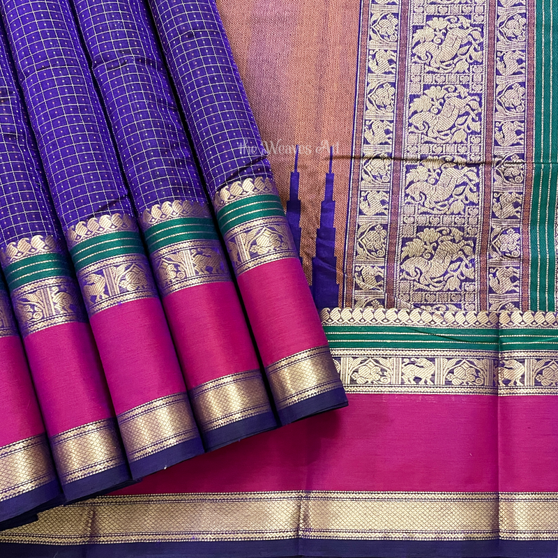 Lakshadeepam Kanchi Silk Cotton Saree