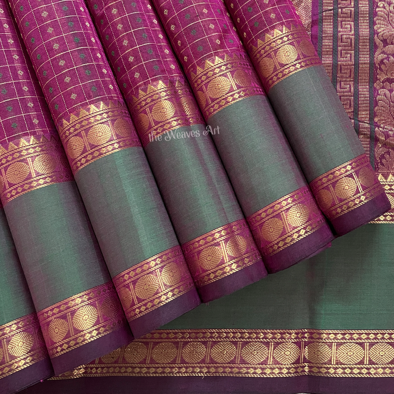 Lakshadeepam Kanchi Silk Cotton Saree