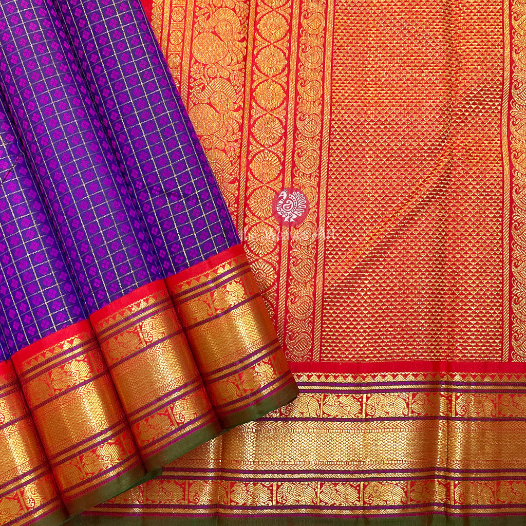 Lakshadeepam kanchipuram Pure Silk Saree