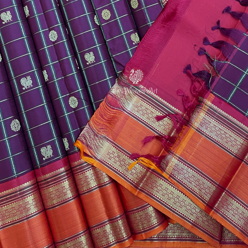 Mayil-Chakram-Kanchi Pattu Sarees