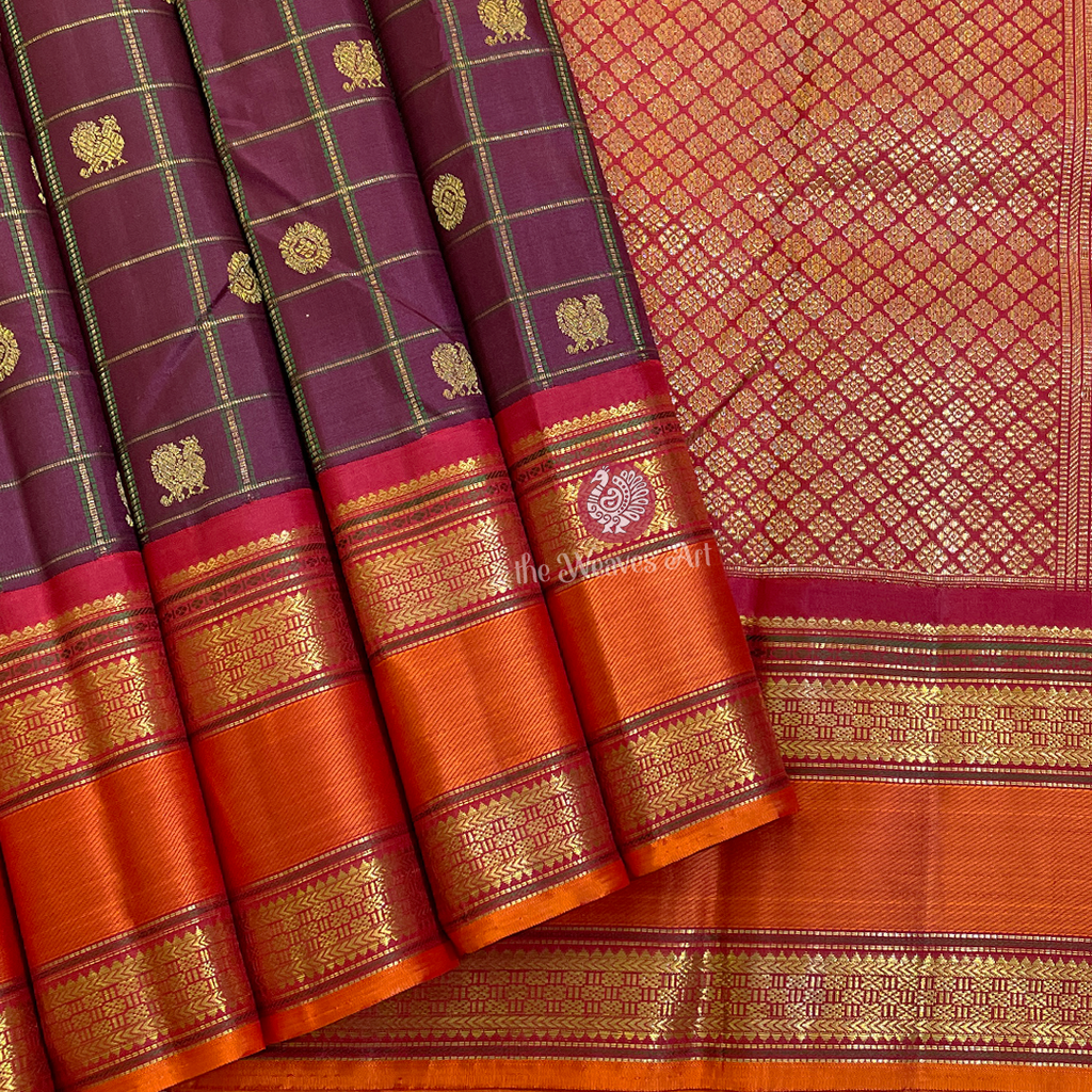 Mayil Chakram Kanchipuram Pattu Sarees