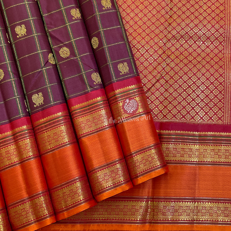 Mayil Chakram Kanchipuram Pattu Sarees