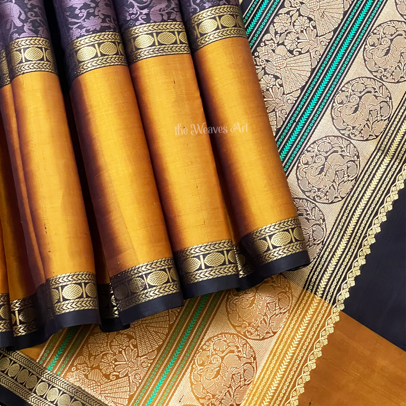 Mubbagam Kanchipuram Silk Saree