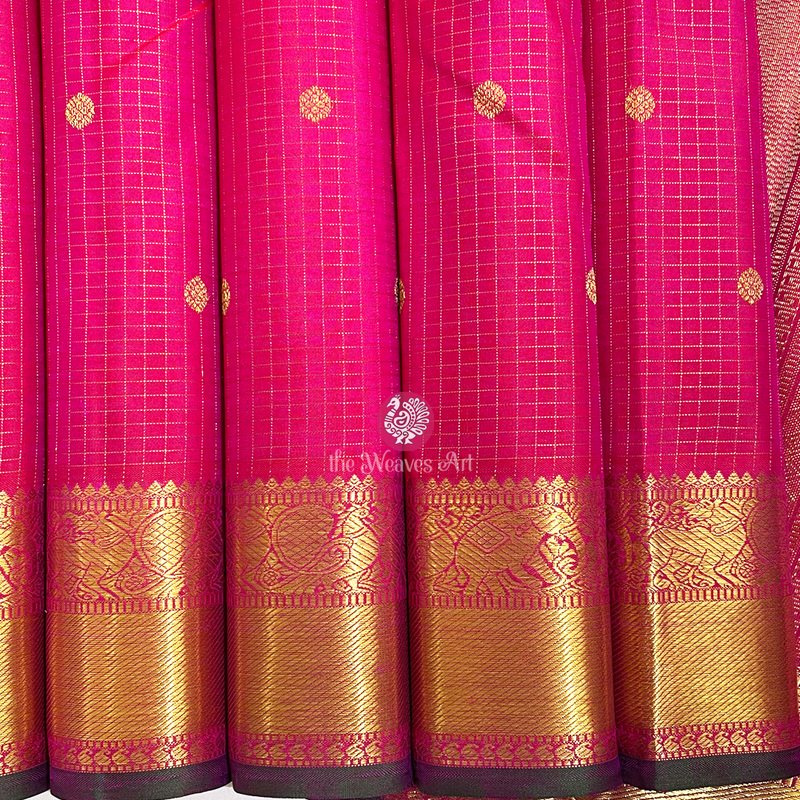 Muthu Kattam kanchipuram Sarees