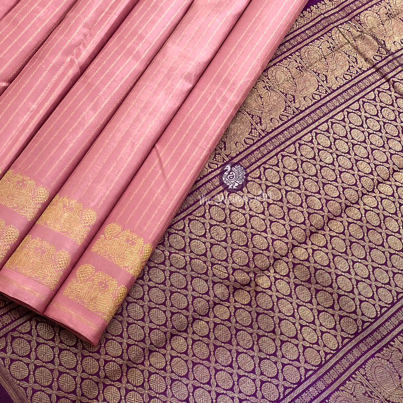 No Border Kanchipuram Sarees