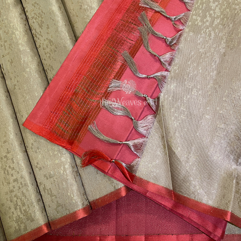 No Border Kanjivaram Pure Silk Saree