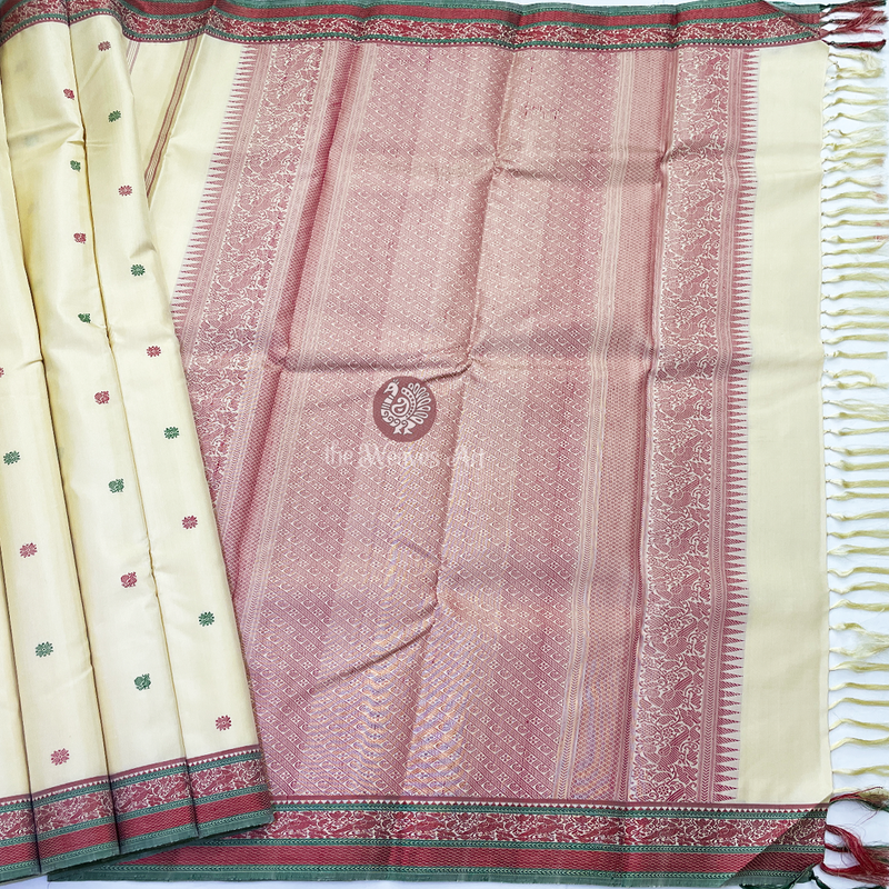 No Zari Kanchipuram Pattu Sarees