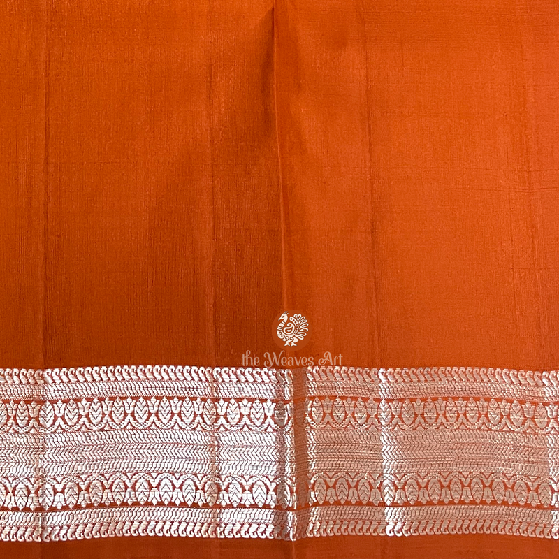 Orange Kanchi Pattu Sarees