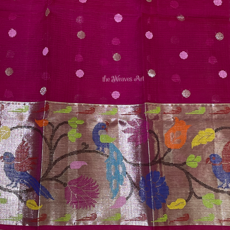 Paithani Border Kota Tissue Sarees