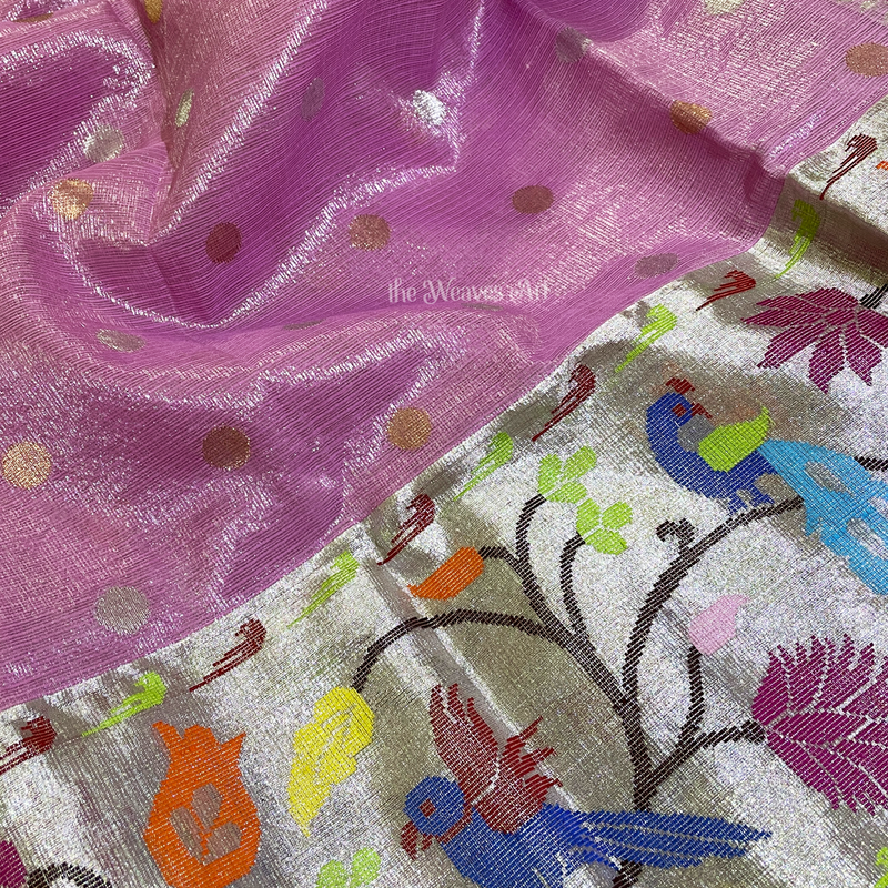 Paithani Border Tissue Kota Zari Sarees