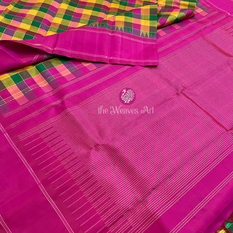 Palum Pazhamum Kanchipuram Silk Saree