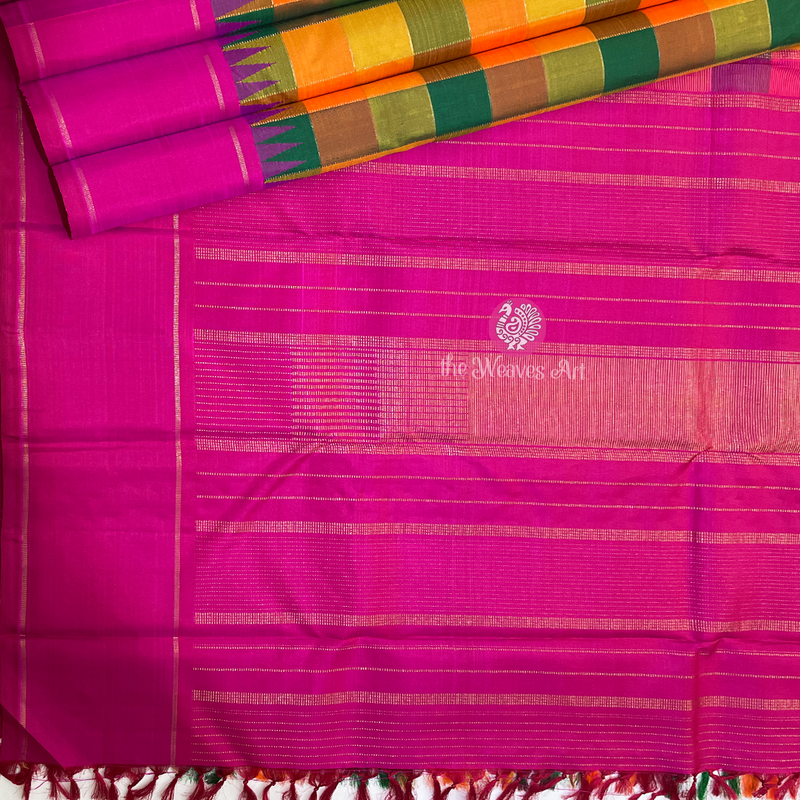 Palum Pazhamum Kanjivaram Pattu Saree