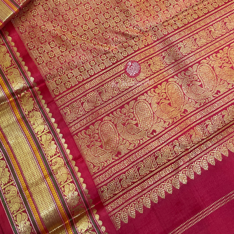 Palum Pazhamum Kattam Kanchipuram Sarees