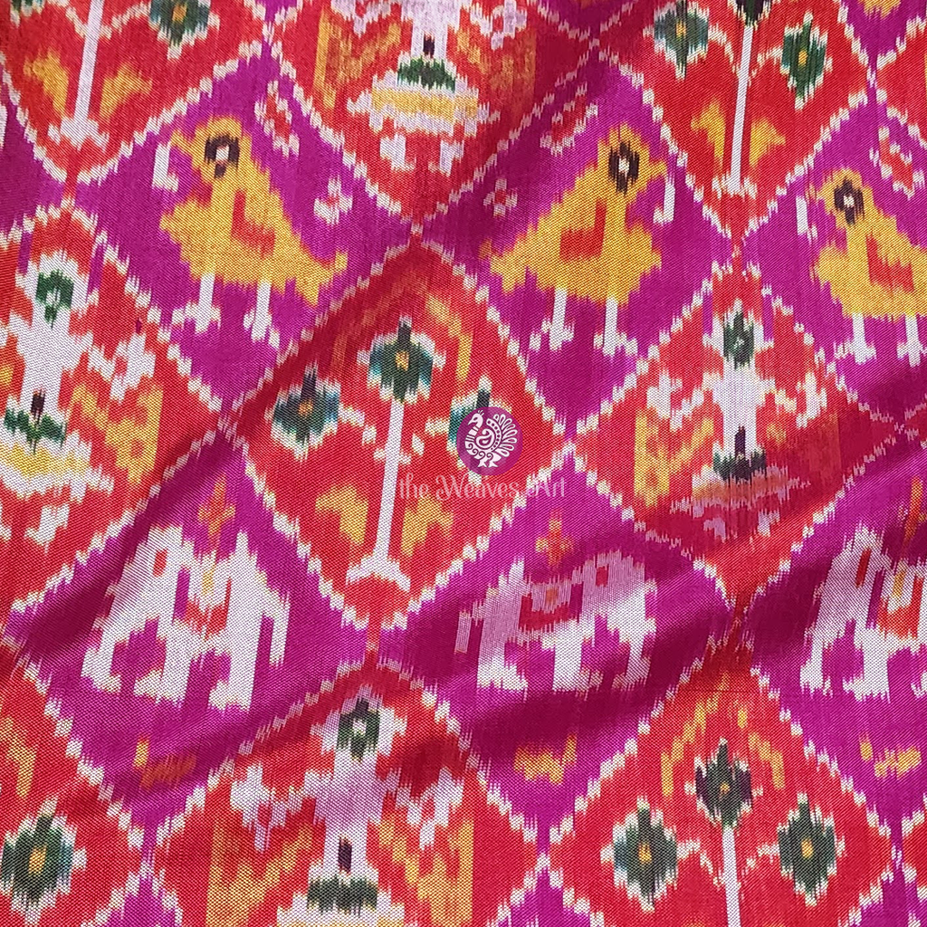 Hathi-Popat-Kunjar-Patola-Saree