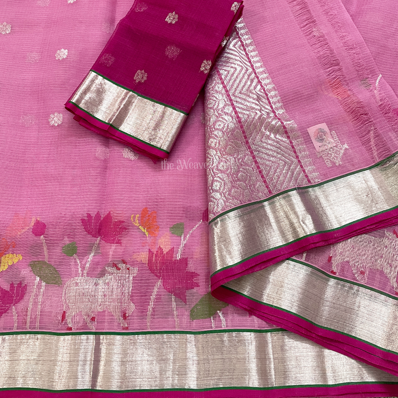 Pichwai Kota Doria Handloom Saree