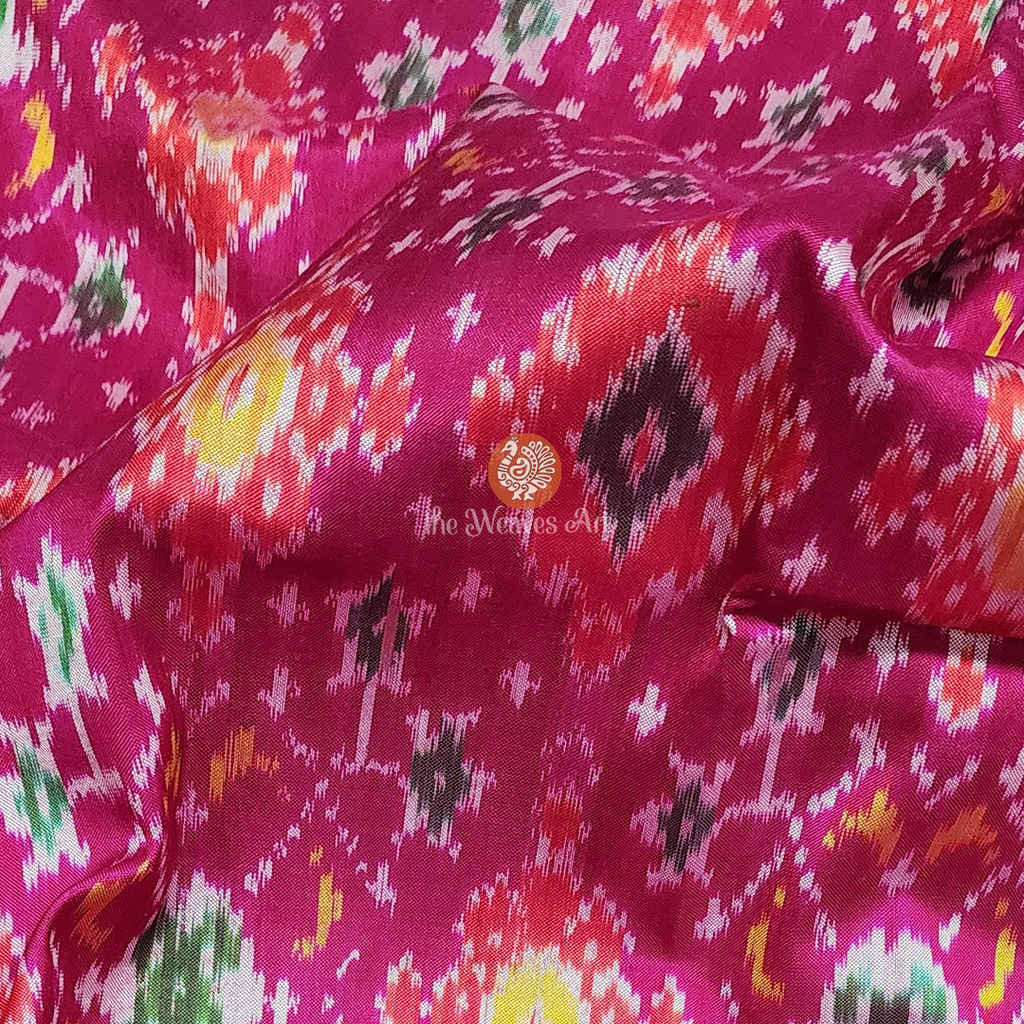 Pink Pochampally Ikkat Silk Sarees