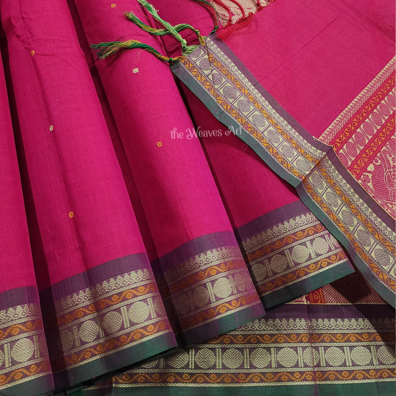 Pink Handloom Kanchipuram Sarees
