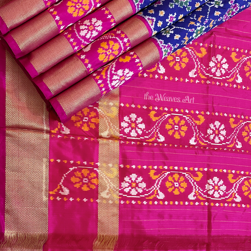 Pochampally Single Ikat Silk Saree