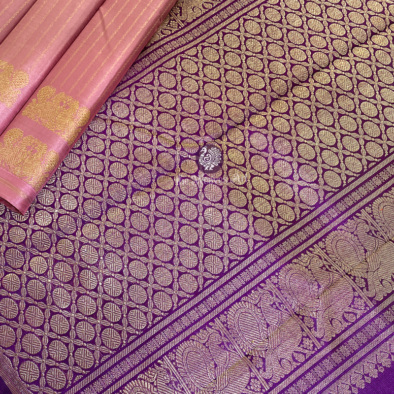 pure Zari Borderless Kanchipuram Silk Sarees