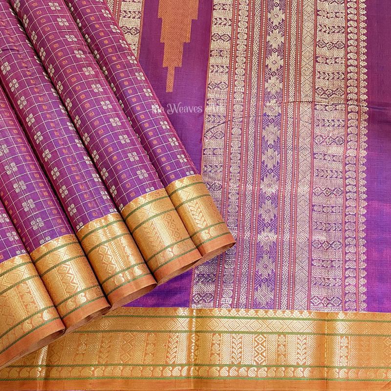 Purple Kanchipuram Silk Sarees