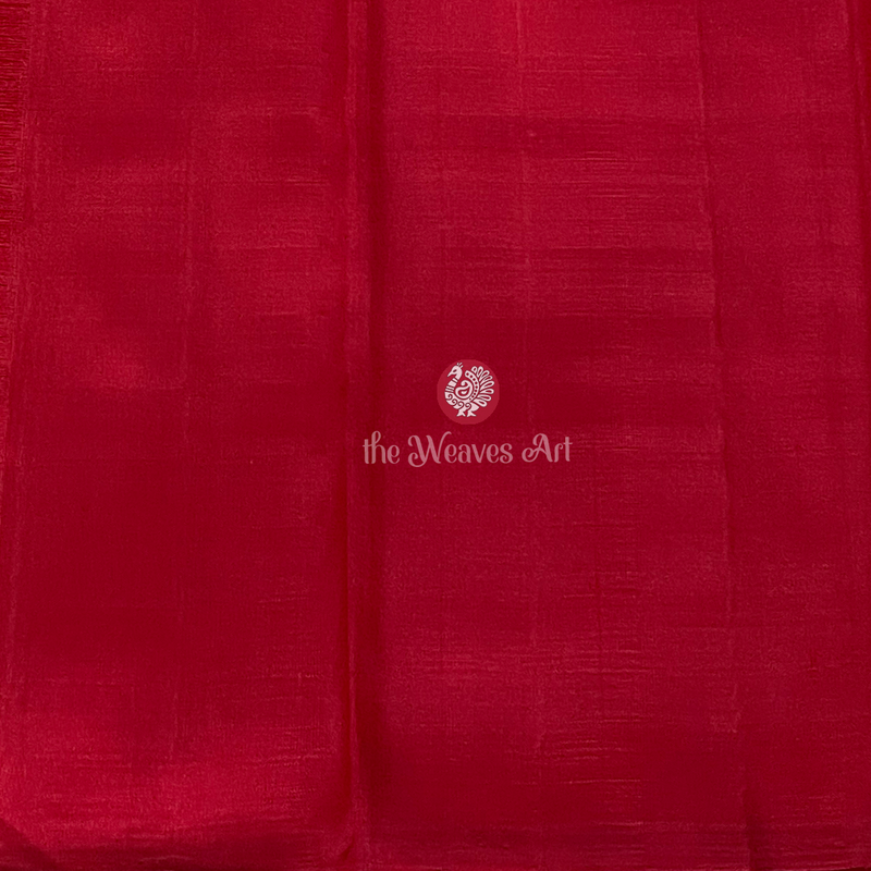 Red Color Kanchipuram Pure Silk Saree