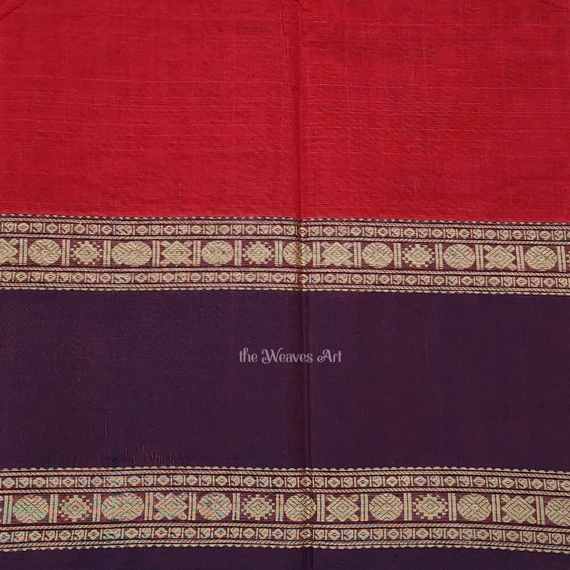 Red Color kanchi Cotton Saree
