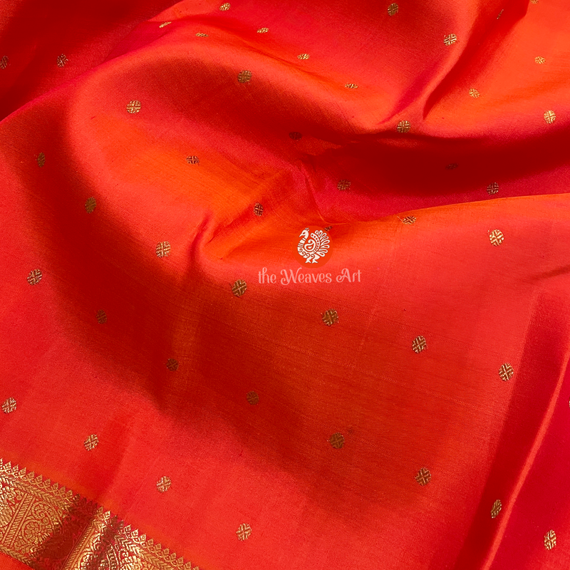 Self Zari Border Kanchipuram Silk Sarees