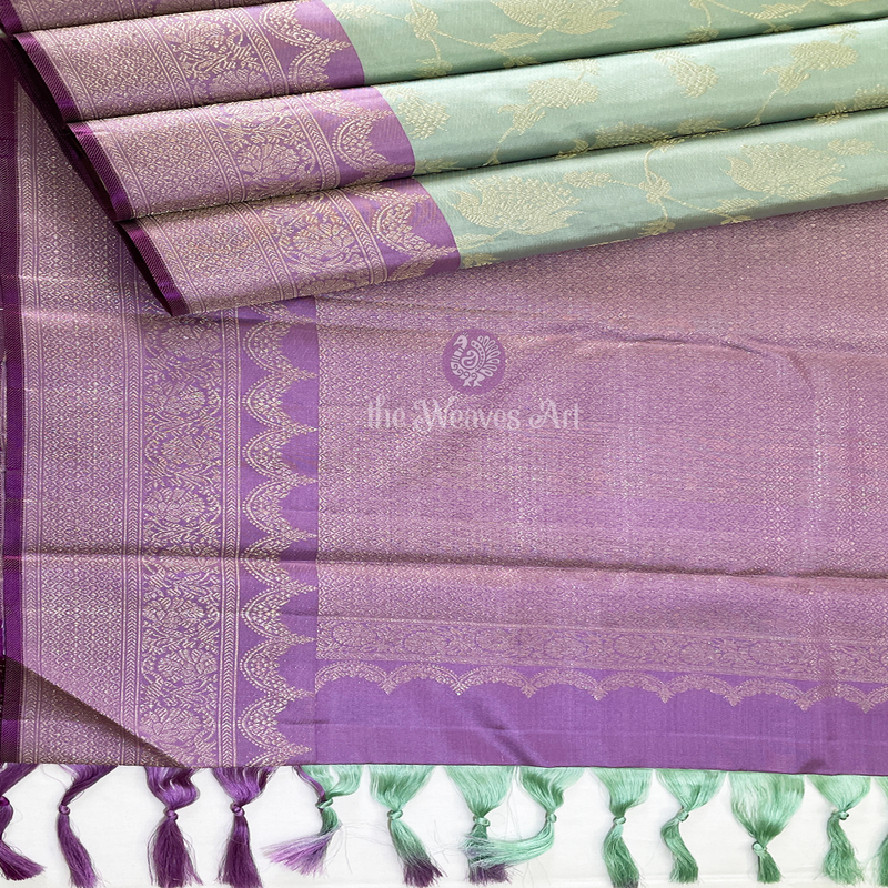 Silver Zari Kanchipuram Silk Saree