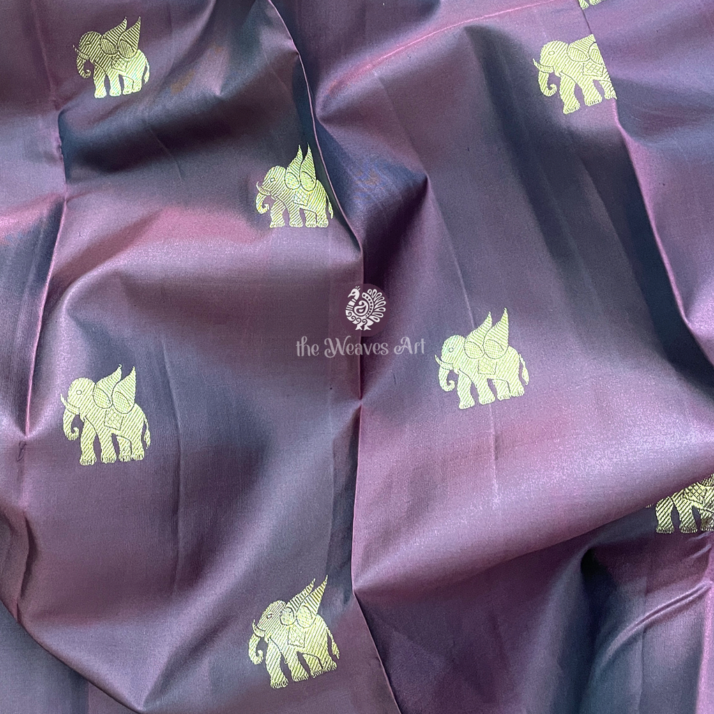 Elephant Motif Kanchipuram Saree
