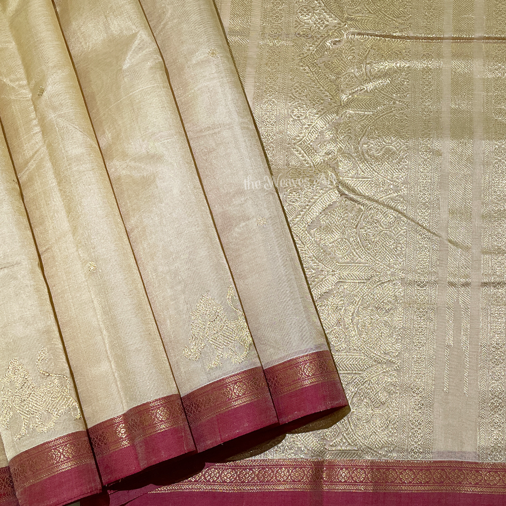 Small Border Kanchi Silk Cotton Saree