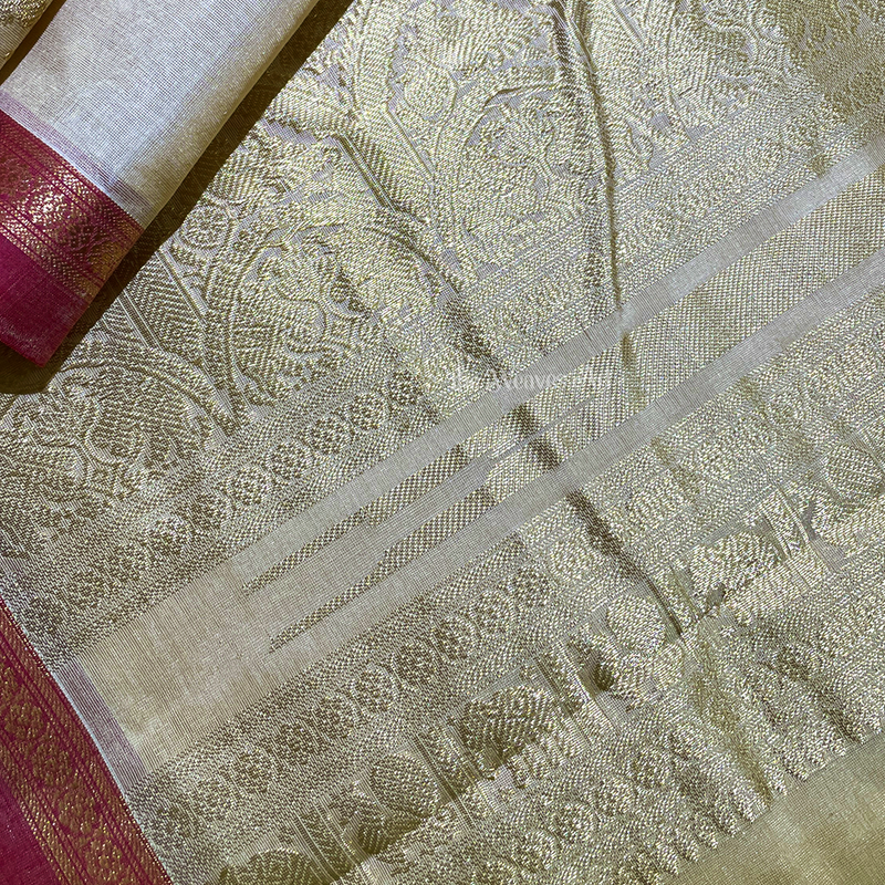 Small Border Kanchi Silk Cotton Sarees