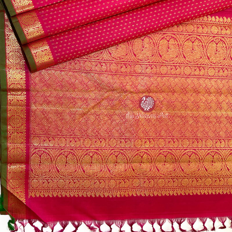 Small Border Kanchipuram Pure Silk Sarees