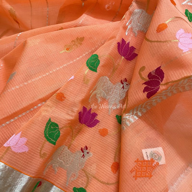 Sona Rupa Kota Doria Pure Zari Saree