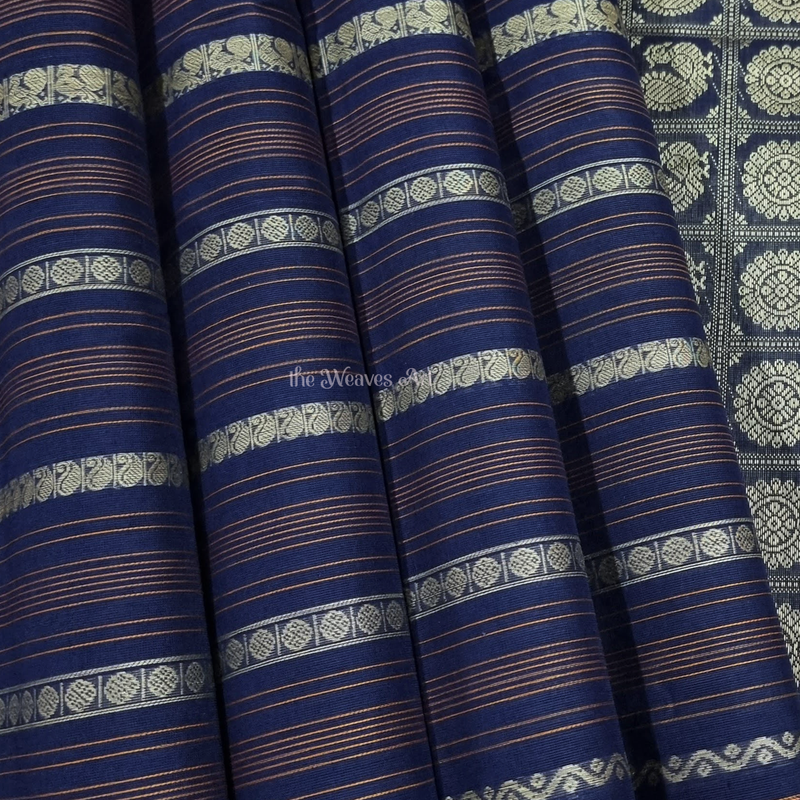 Stripes Kanchi Cotton Saree