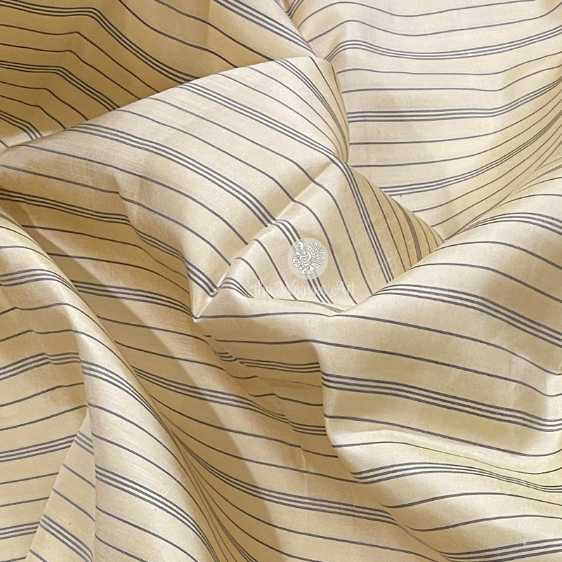 Stripes Kanchipuram Pure Silk Saree