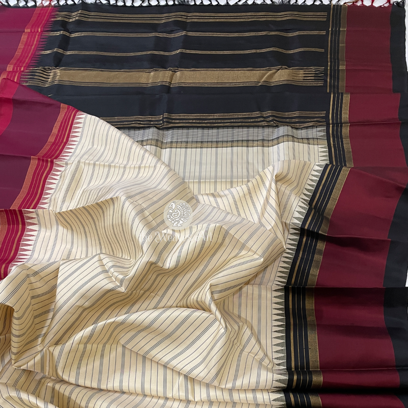 Temple Border Kanchipuram Sarees