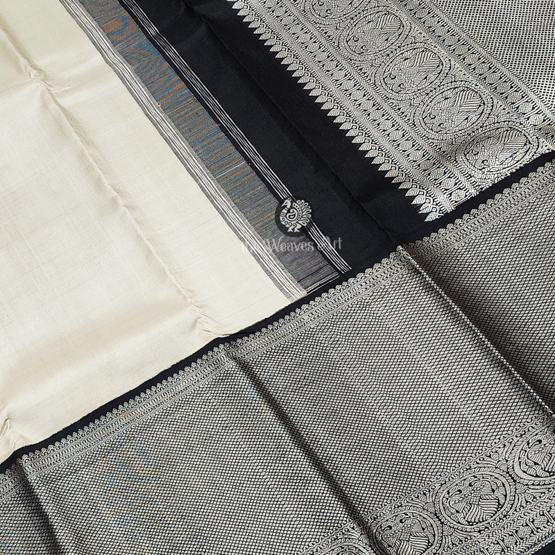 Thread Work Kanjivaram Pure Silk Saree