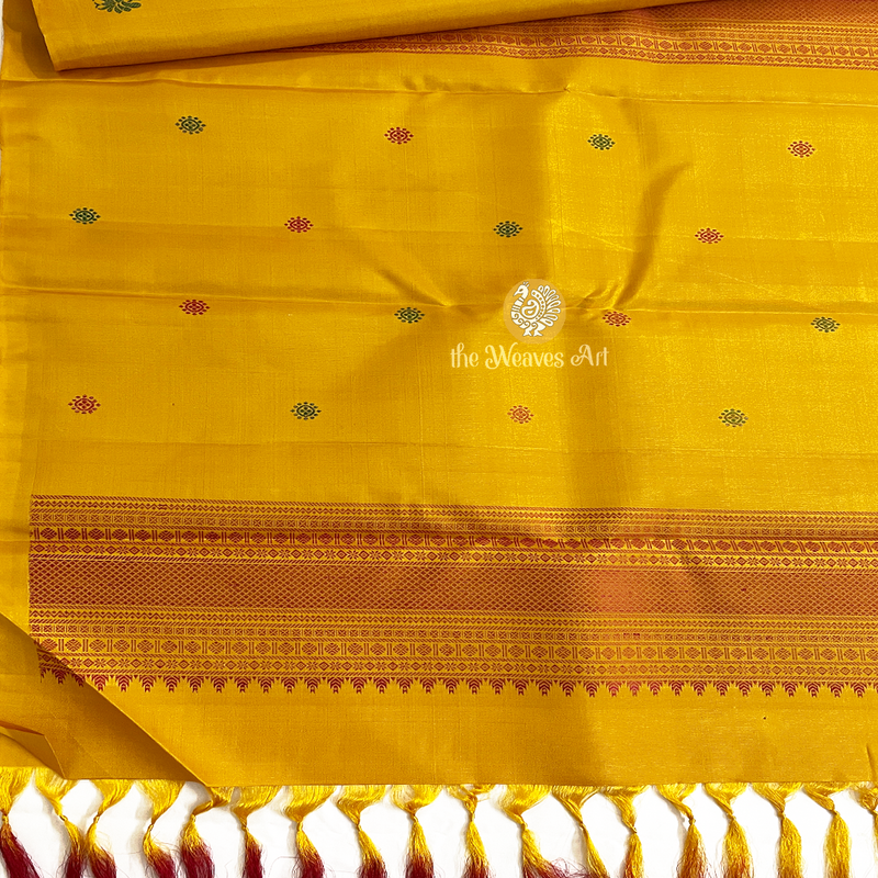 Threadwork Kanchi Pure silk saree