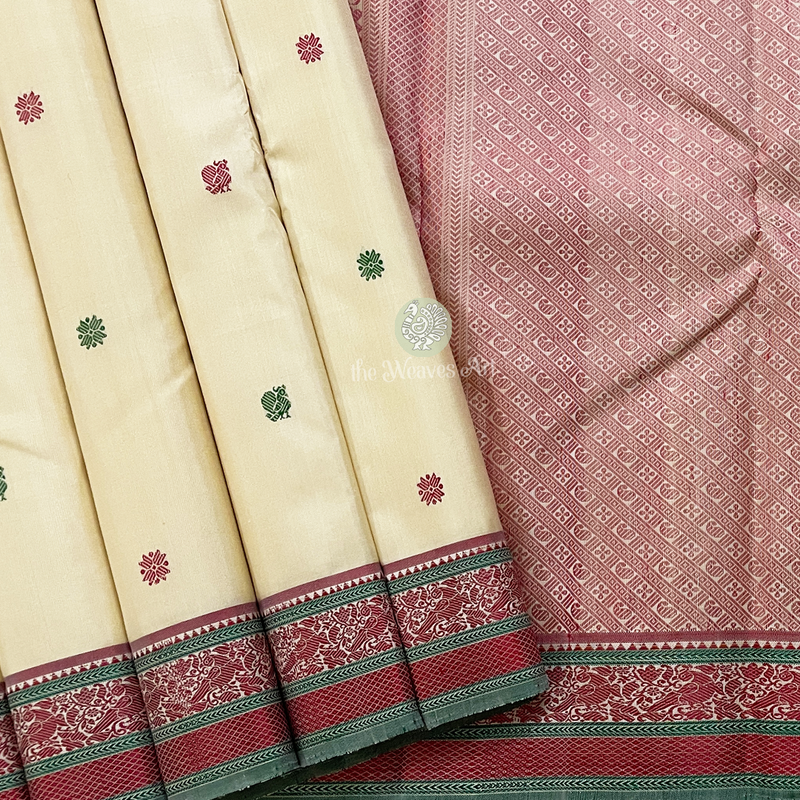 Thread work Kanchipuram Silk Sarees