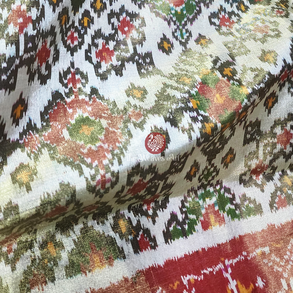 Tissue Pochampally Ikkat Silk Sarees