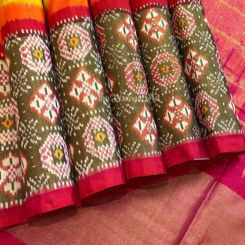 Tissue Pochampally Silk Saree