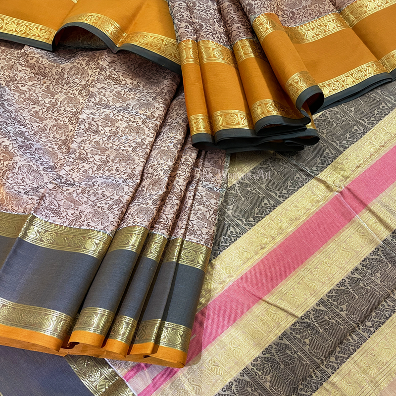 Vanasingaram-Kanchi Silk Cotton Saree