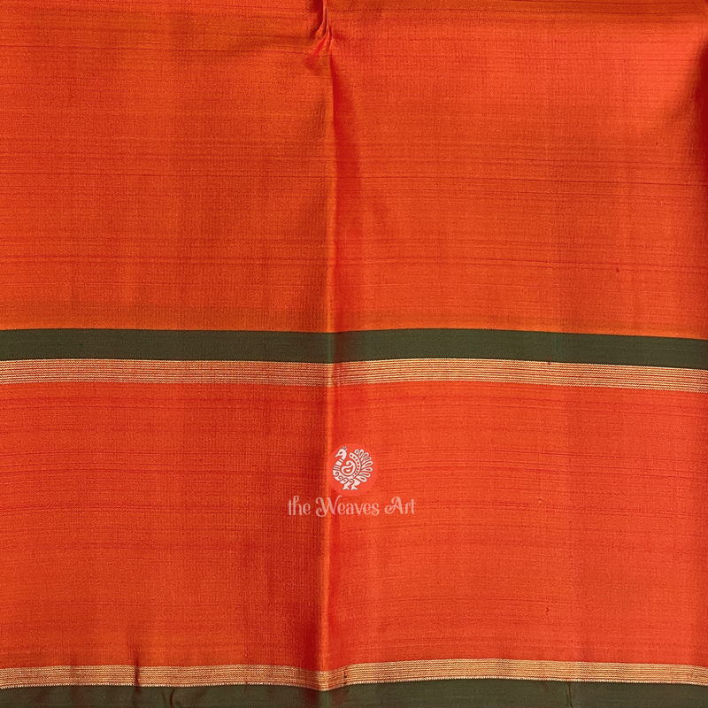 Violet-Orange Kanchipuram Sarees