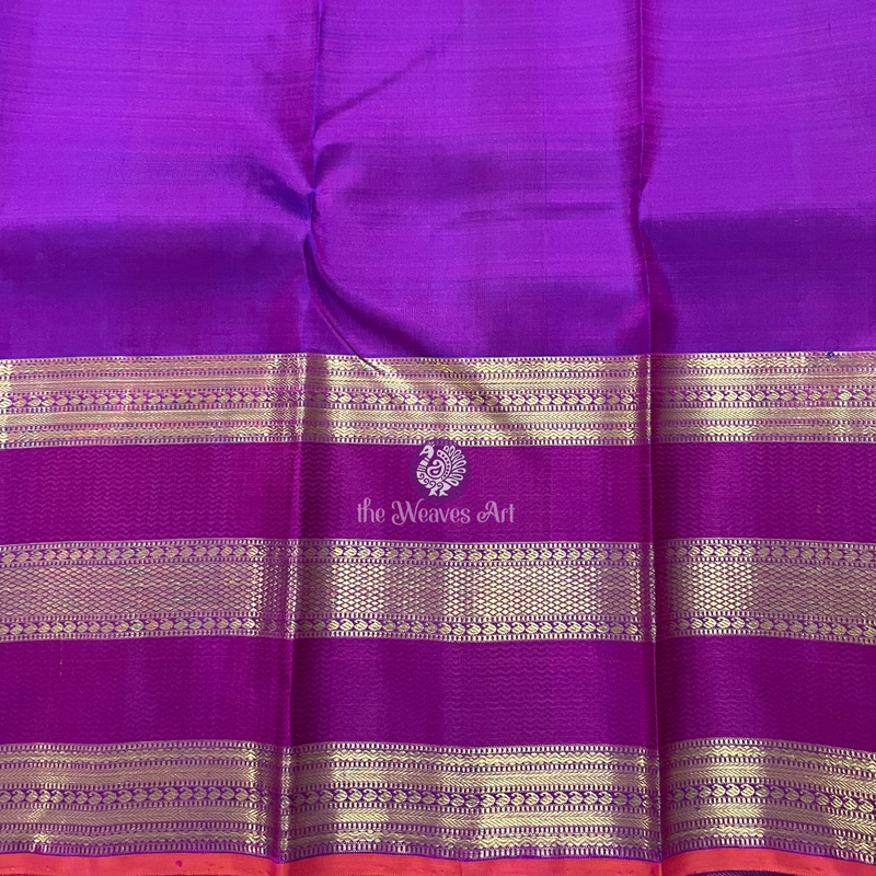 Violet Kanchipuram Silk Saree